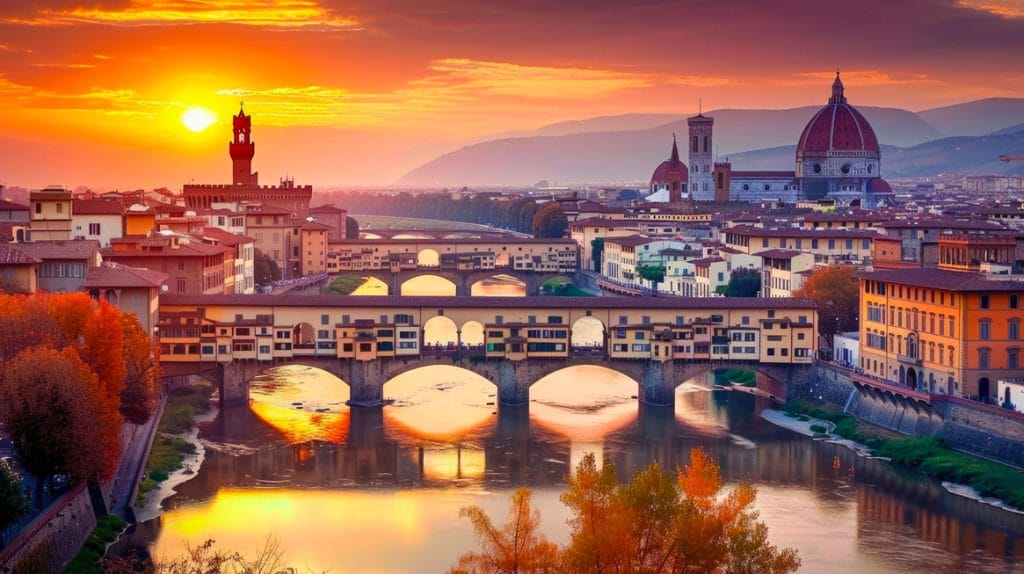 firenze città d'arte italia tramonto da adobe