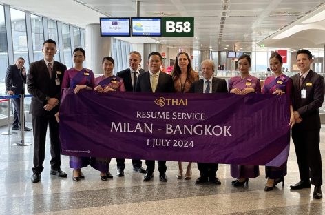 Volo Milano-Bangkok al via: l’avventura Thai riparte dopo 4 anni