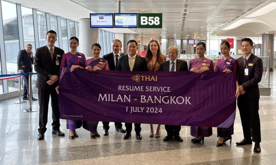 Volo Milano-Bangkok al via: l’avventura Thai riparte dopo 4 anni