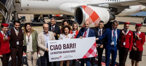 Volotea inaugura la base di Bari con otto nuove rotte