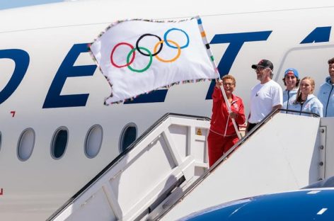 Delta celebra le Olimpiadi di Los Angeles 2028 con un aereo speciale