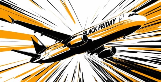 Black Friday dei voli, Jetcost: -15% sui prezzi dei biglietti