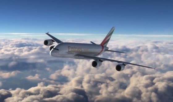 Emirates, volo inaugurale in Scozia per l’A350