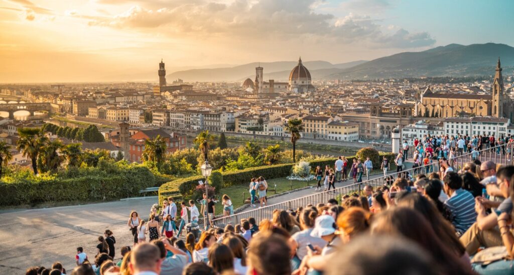 Turisti Firenze da adobe