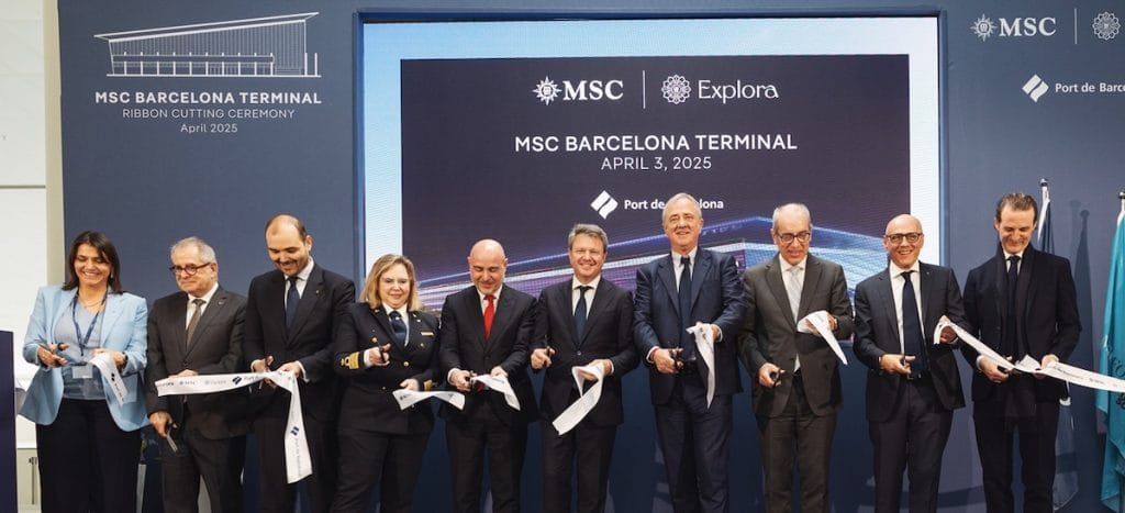 Msc Barcelona terminal inauguration uff. stampa