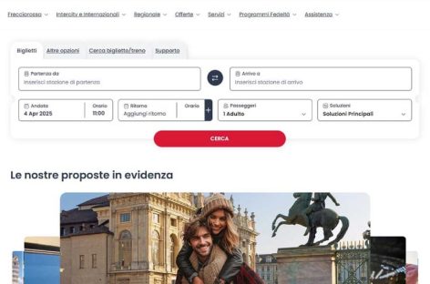 Trenitalia, online il nuovo sito web. Presto anche l’Ai