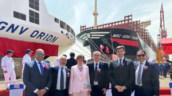 Gnv prende in consegna la nave Orion dai cantieri cinesi