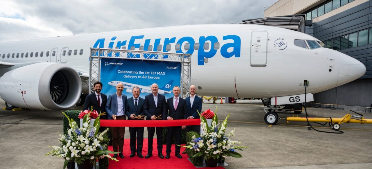 Air Europa, entra in flotta il primo Boeing 737 Max