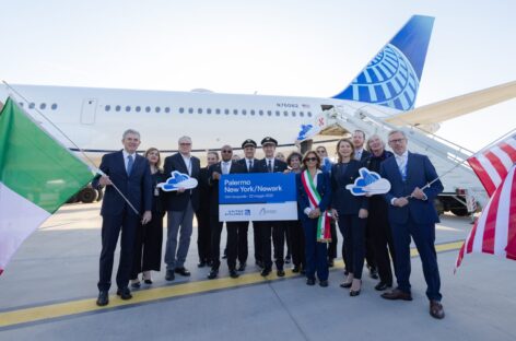 United, al via il volo diretto Palermo-New York