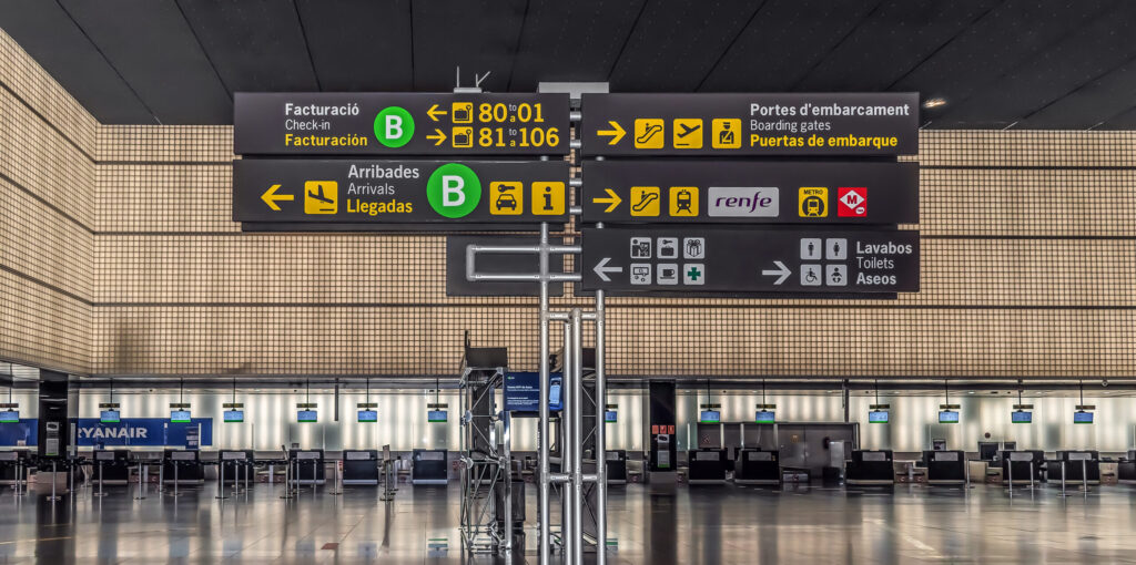Aeroporto Barcellona El Prat da adobe