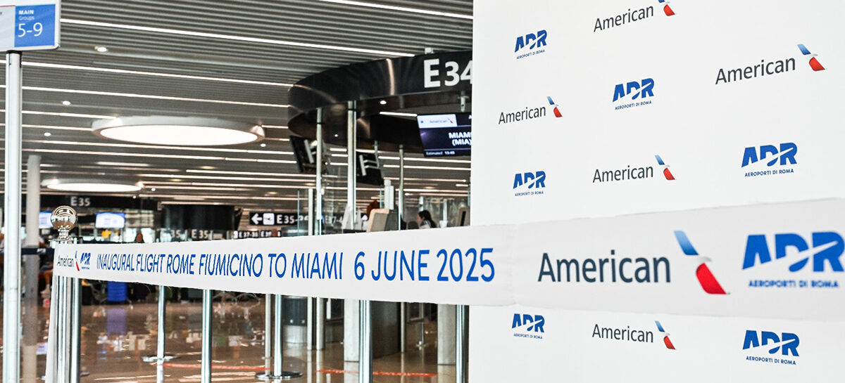 American Airlines, decolla la rotta Roma-Miami
