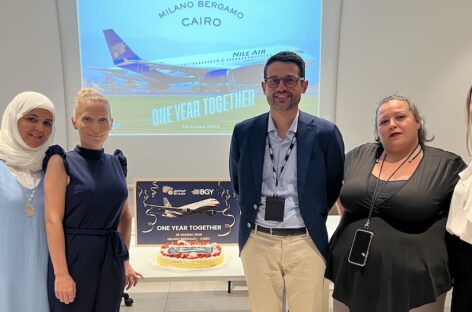Nile Air, quarto volo settimanale Milano Bergamo-Il Cairo