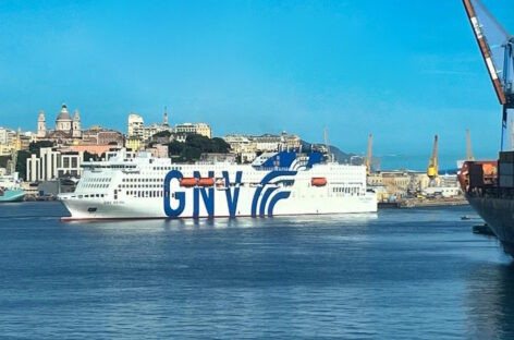 La nave Gnv Orion è arrivata in Italia