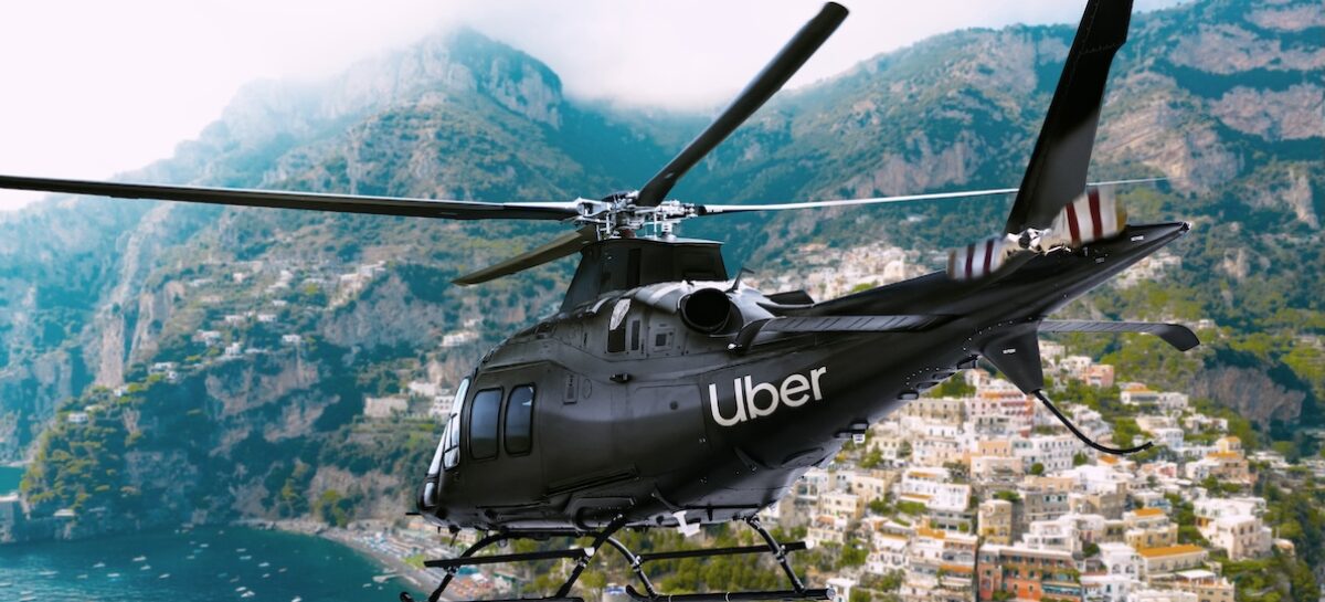 Uber debutta con elicotteri e barche tra Sorrento e Amalfi