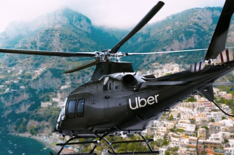 Uber debutta con elicotteri e barche tra Sorrento e Amalfi
