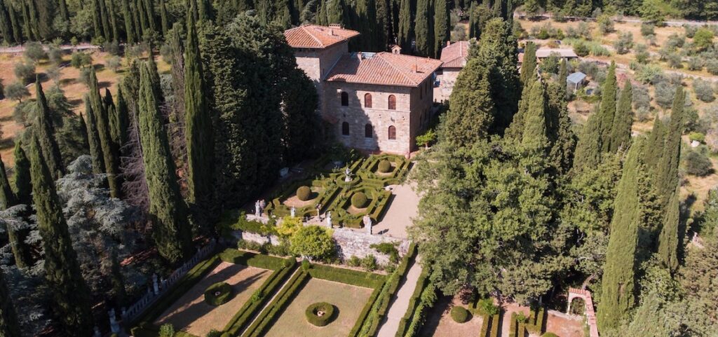 Veduta aerea Villa Peyron foto uff. stampa_Toscana