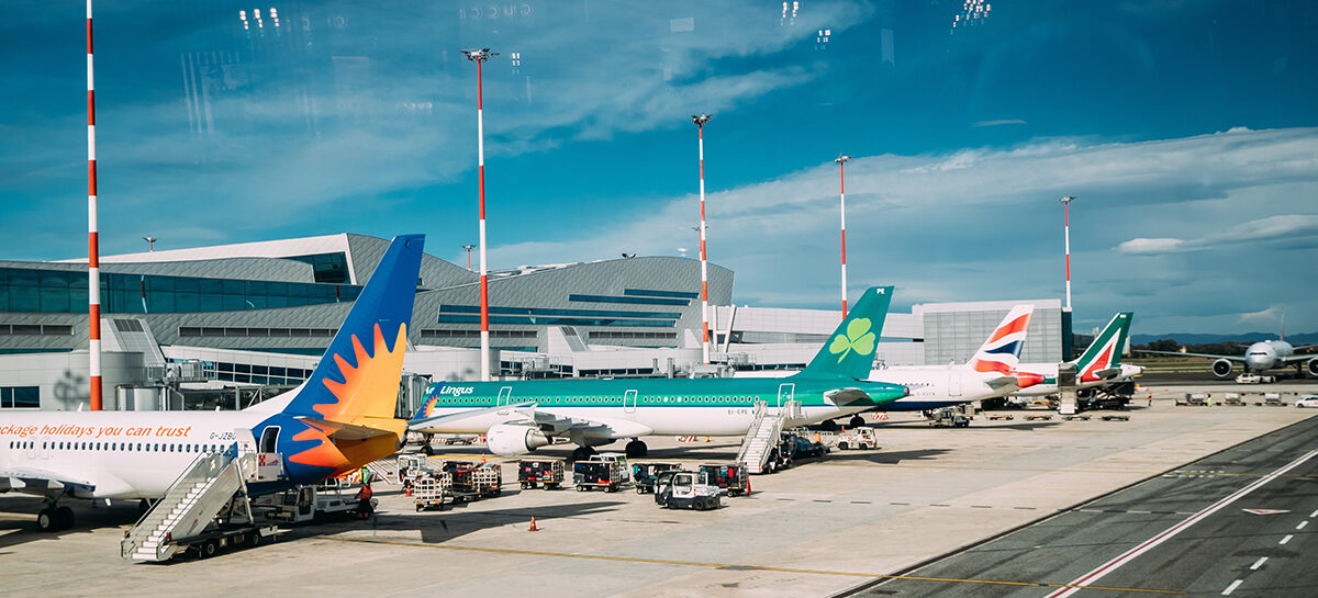 Traffico aereo: l’Italia accelera. Fiumicino supera Gatwick