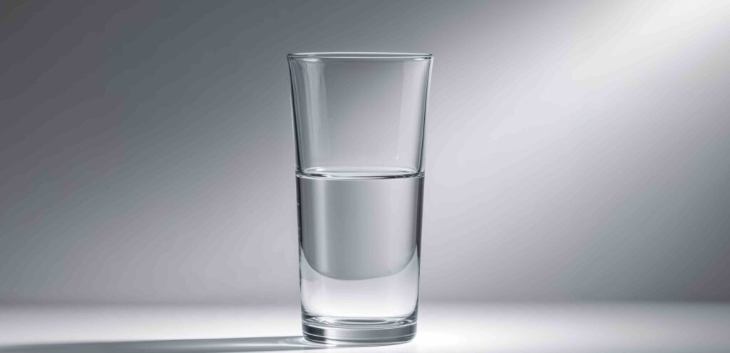 bicchiere mezzo pieno adobe