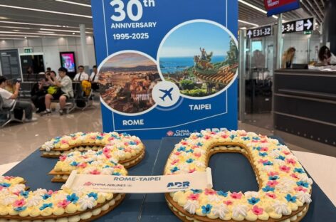 China Airlines festeggia i 30 anni della Roma-Taipei