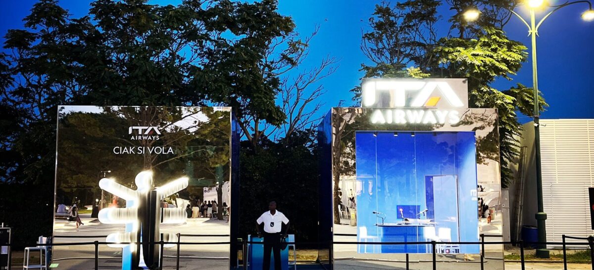 Le ali di Ita Airways sulla Mostra del Cinema di Venezia