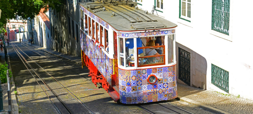 Elevado da Gloria Lisbona da adobe