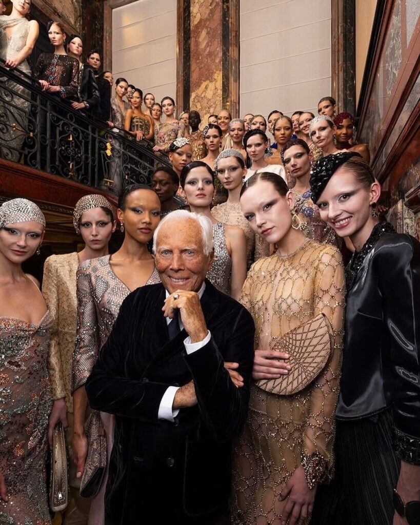 Giorgio Armani da profilo Fb ufficiale