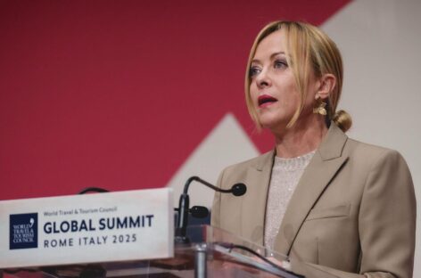 Wttc, promessa di Meloni: <br>«Investiremo nel turismo»