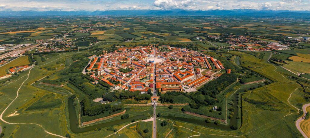 Palmanova del Friuli da adobe