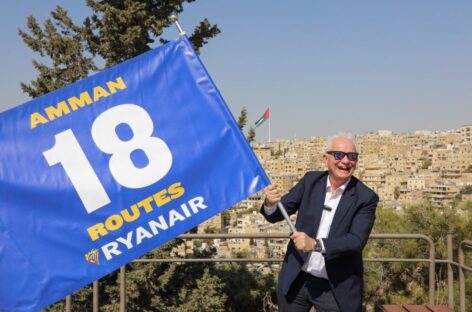 Giordania, massiccio piano voli Ryanair