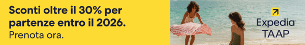 EXPEDIA TAAP sconti oltre il 30% per partenze entro il 2026