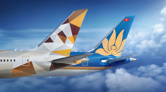 Etihad, al via il codeshare con Vietnam Airlines