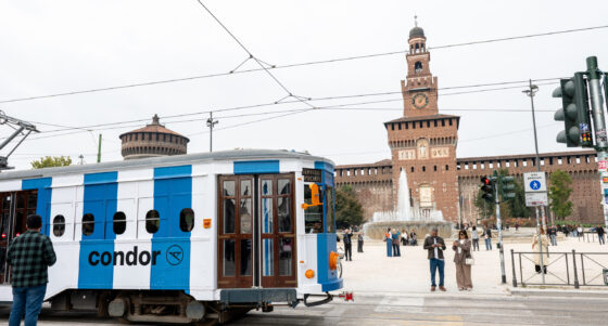 Condor e il tram che “simula” la business class