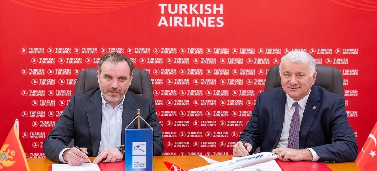 Turkish, accordo di codeshare con Air Montenegro