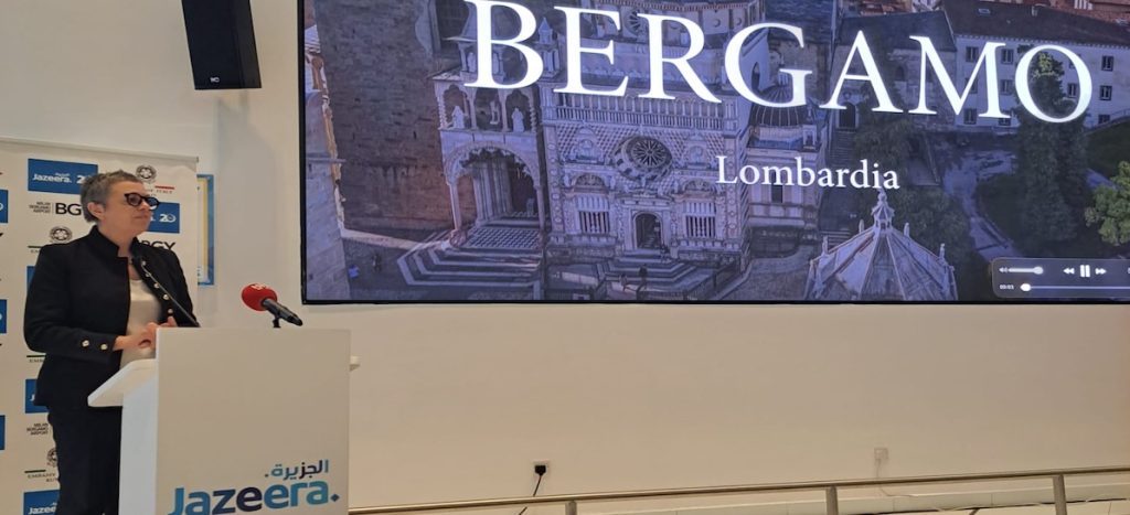 Amelia Corti dg Sacbo a Kuwait City uff. stampa