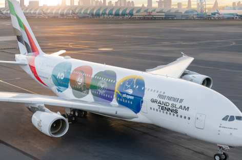 Tennis, livrea Emirates dedicata al Grande Slam