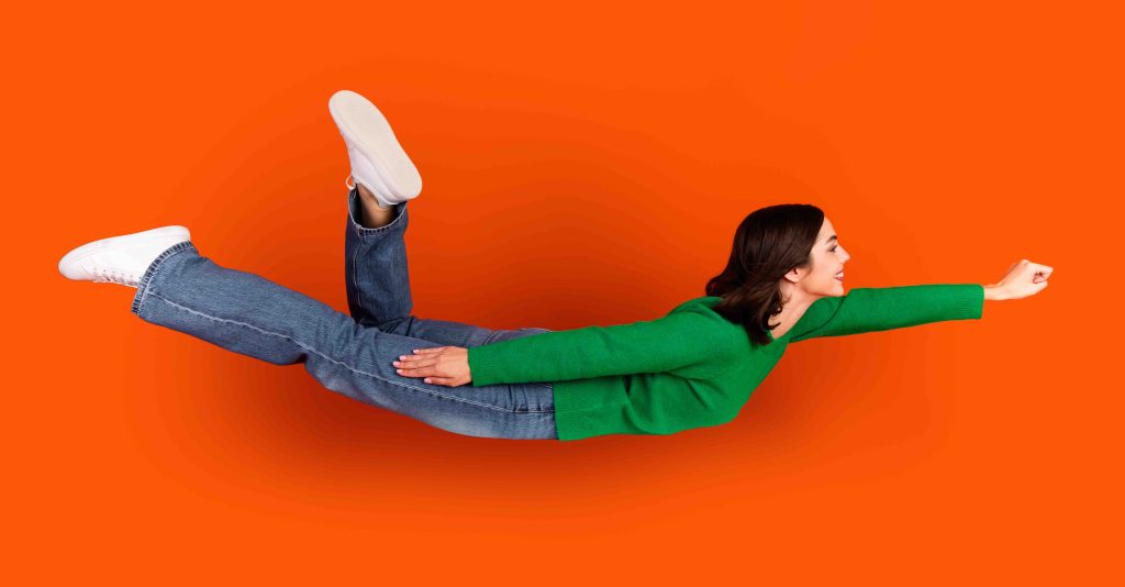 donna che vola adobe