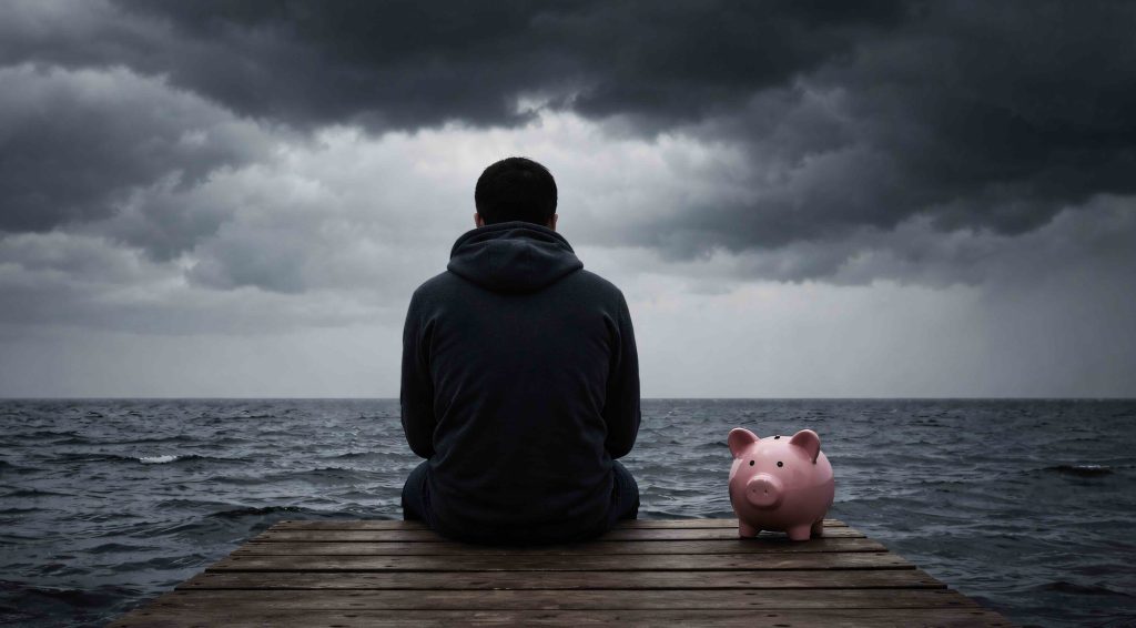 mareggiata assicurazione salvadanaio mare crisi adobe