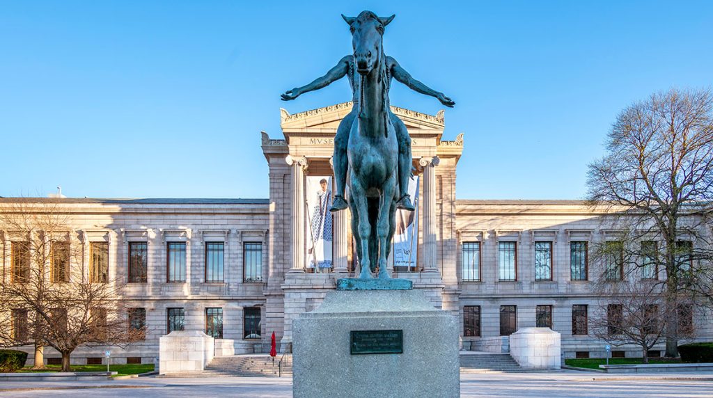 View of the Museum of Fine Arts Boston - MFAB in Massachusetts_adobe