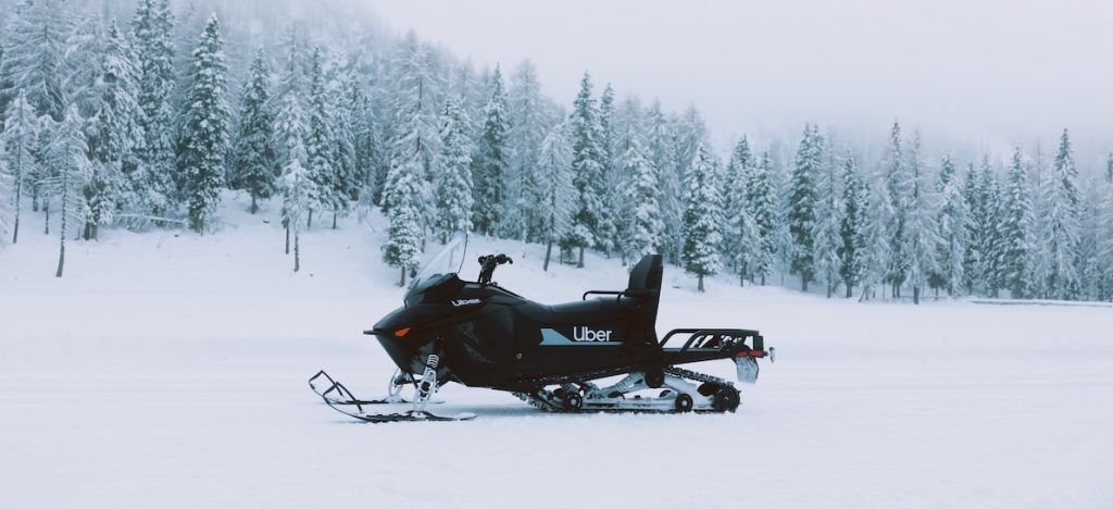 Uber Snowmobile uff. stampa