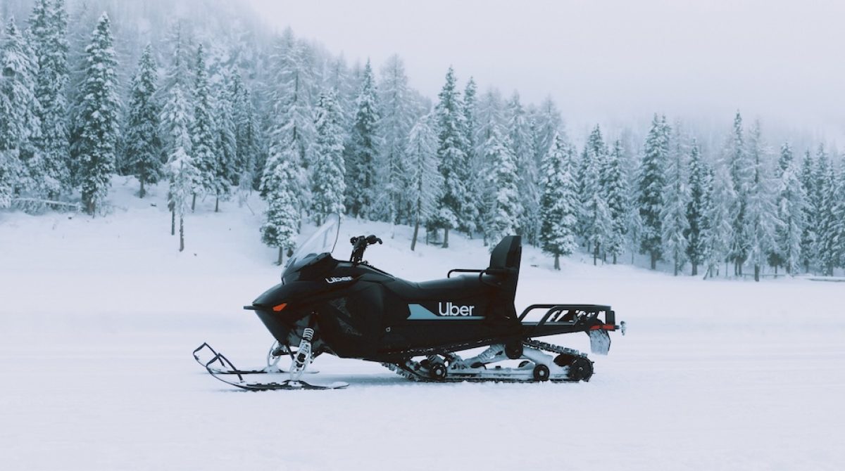 Uber va alle Olimpiadi con le motoslitte Snowmobile