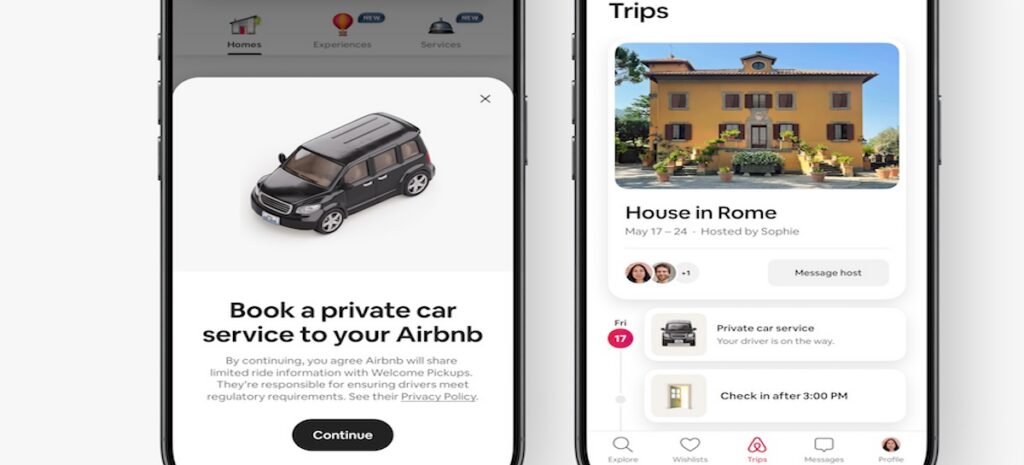 Airbnb trasferimenti privati uff. stampa