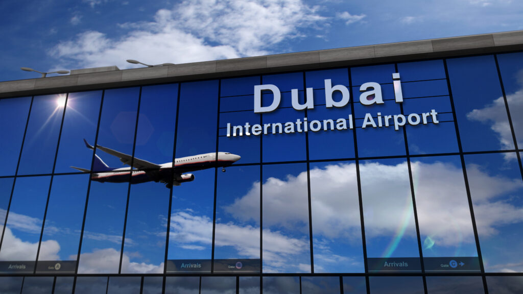 Aeroporto Dubai da adobe