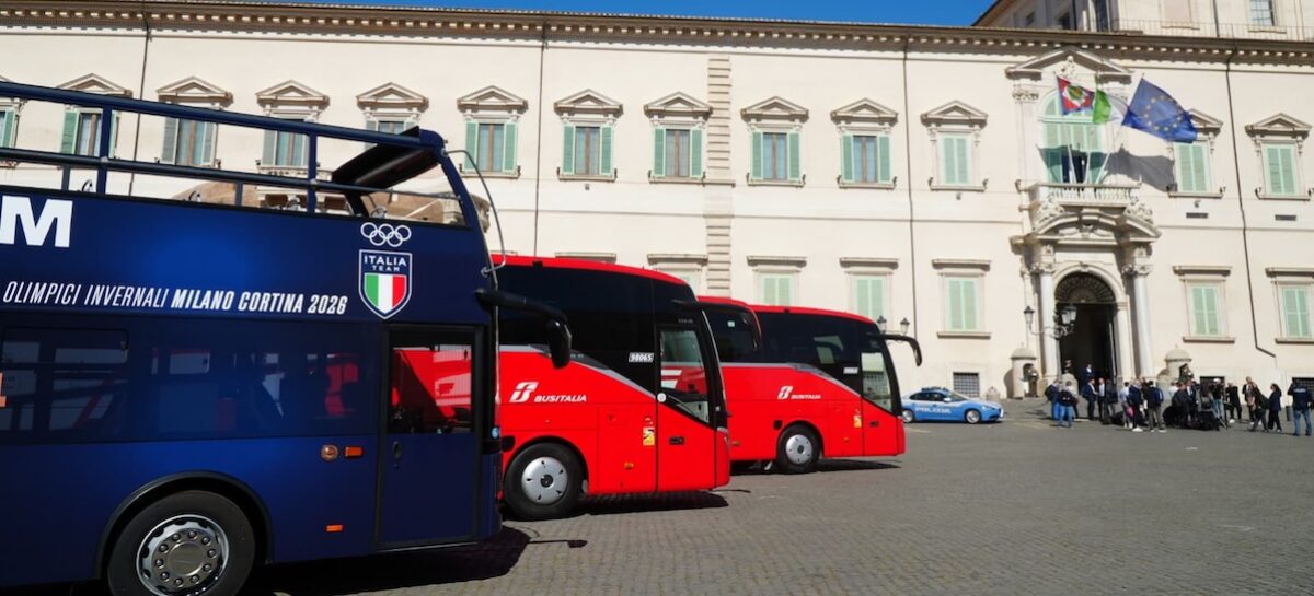 Busitalia sale al Colle con gli olimpionici azzurri