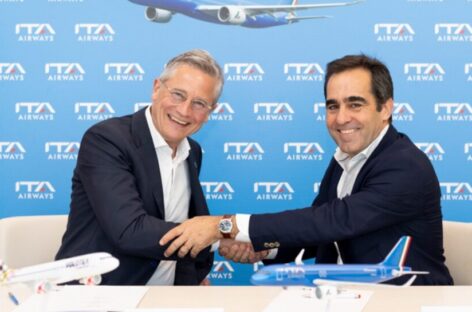 Ita Airways, accordo di codeshare con Volotea