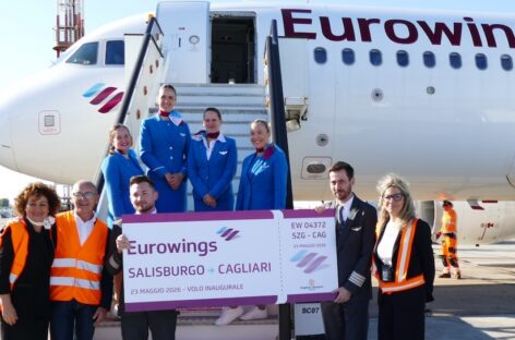 Eurowings ora vola Cagliari-Salisburgo