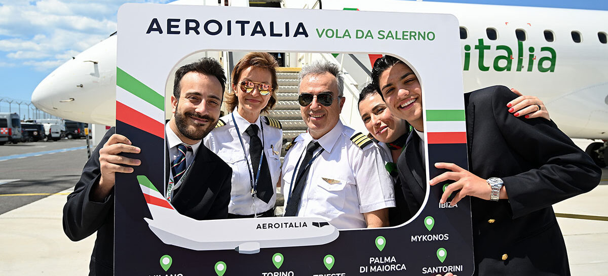 Aeroitalia, inaugurata la base di Salerno
