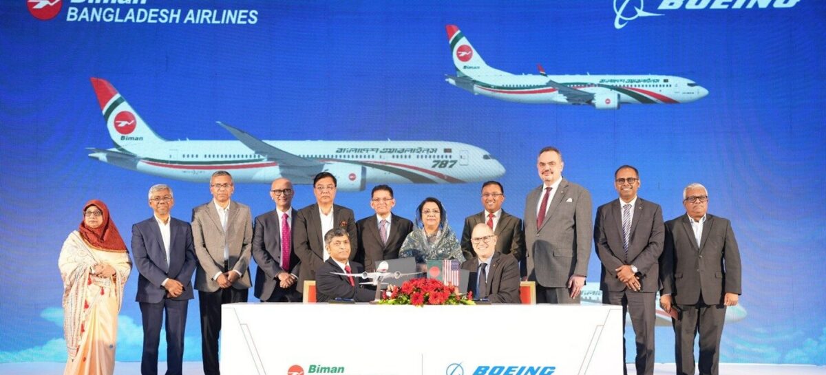Biman Bangladesh Airlines ordina 14 aerei Boeing