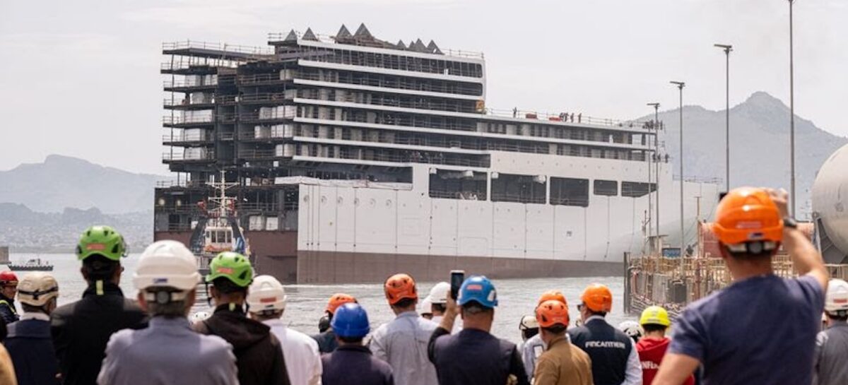 Fincantieri, varata la prua di Explora V