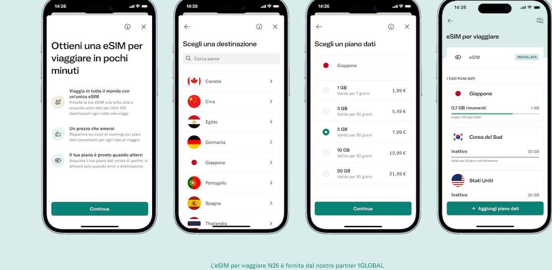 N26 online sim uff. stampa