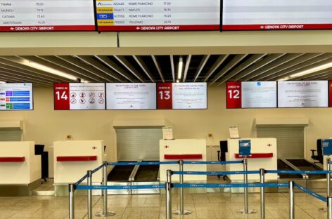 L’Aeroporto di Genova rinnova i banchi check-in